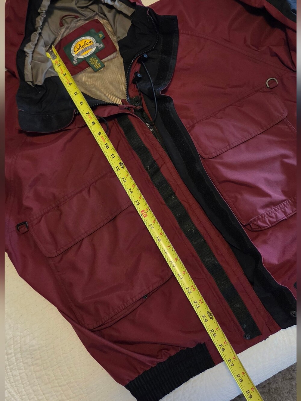 Vintage Cabela's Weather-Resistant Gore-tex Men's Hooded Jacket, Size XL - Picture 8 of 8